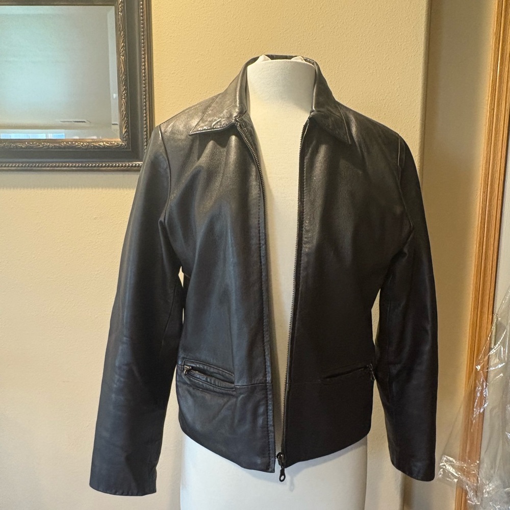 Women's Classic brown Leather Jacket